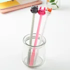 Гелевая ручка, 1 шт., с милым котом, ручки, кавайные канцелярские принадлежности гелевых чернил, школьные принадлежности, Товары для офиса, подарок для студентов, награда