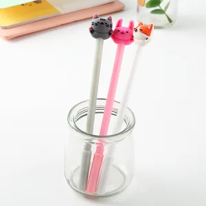 Гелевая ручка, 1 шт., с милым котом, ручки, кавайные канцелярские принадлежности гелевых чернил, школьные принадлежности, Товары для офиса, подарок для студентов, награда