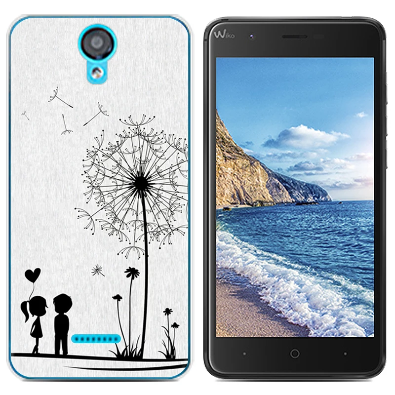 Для Coque Wiko Harry 5 0 дюймов чехол Роскошный мультяшный ТПУ для мягкий силиконовый