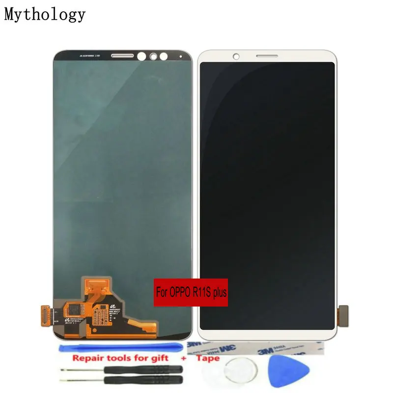 Для OPPO R11s Plus LCD сенсорный экран 6,4" дисплей с рамкой в сборе Замена панелей для мобильных телефонов инструменты для ремонта мифологии