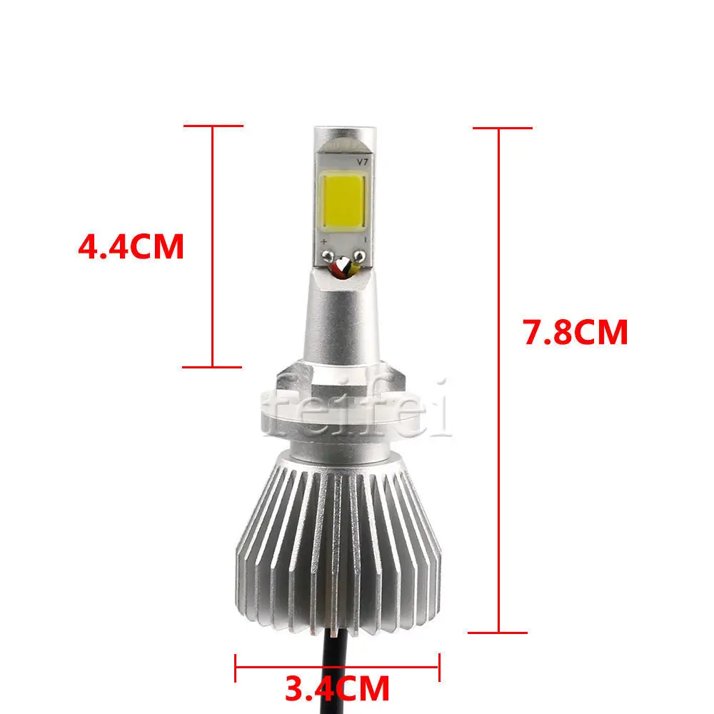 

2X Super Bright Headlight lamp 880 LED Hi / Lo 60W 6000Lm LED car headlights Auto Moto Fog Lamp 6000K 12V car-styling