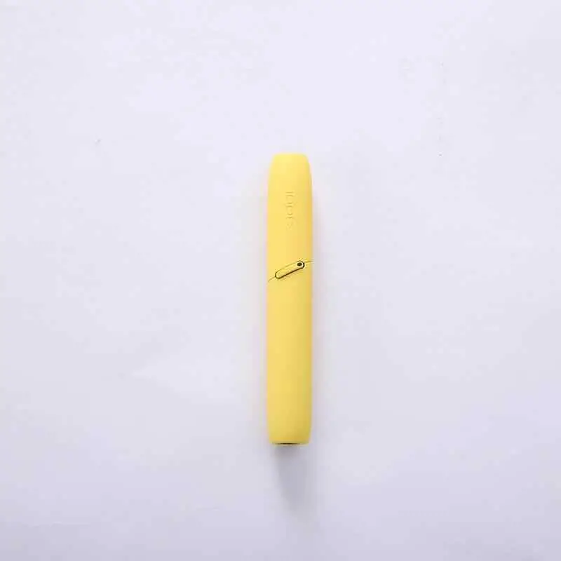 Цвет: желтый 12 цветов сменный Внешний чехол для IQOS 3,0 аксессуары для электронных сигарет Внешний чехол с кнопкой верхний нижний чехол - Цвет: Цвет: желтый