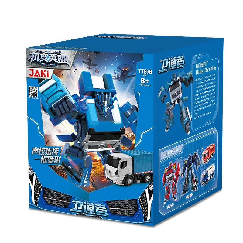 2.4G Speech control trans robot toy car dancing voice truck with lights One-key deformation | Игрушки и хобби