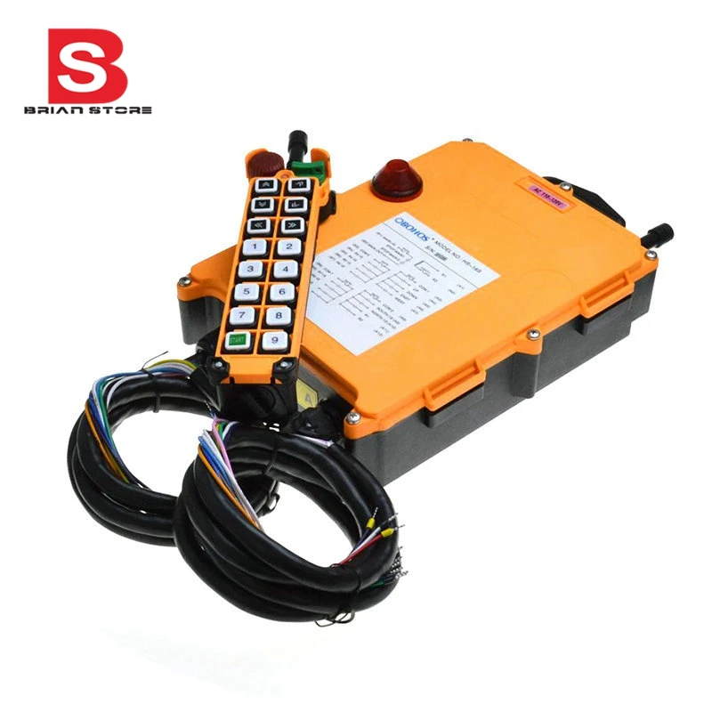 

220VAC 2 Speed 1 Transmitter 16 Channels Hoist Crane Industrial Truck Radio Remote Control System Controller