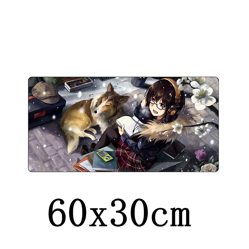 FFFAS Большой 60x30 см офисный коврик для мыши игровой геймер Коврик для мыши Клавиатура компьютерная аниме настольная подушка для планшета ПК ноутбук - Цвет: model F