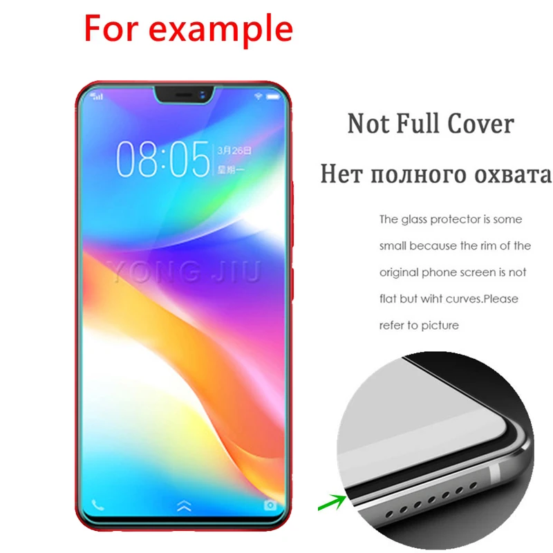 Защитное стекло для VIVO Y81 Y83 Y85 закаленное 2 шт./лот 2.5D 9H | Мобильные телефоны и