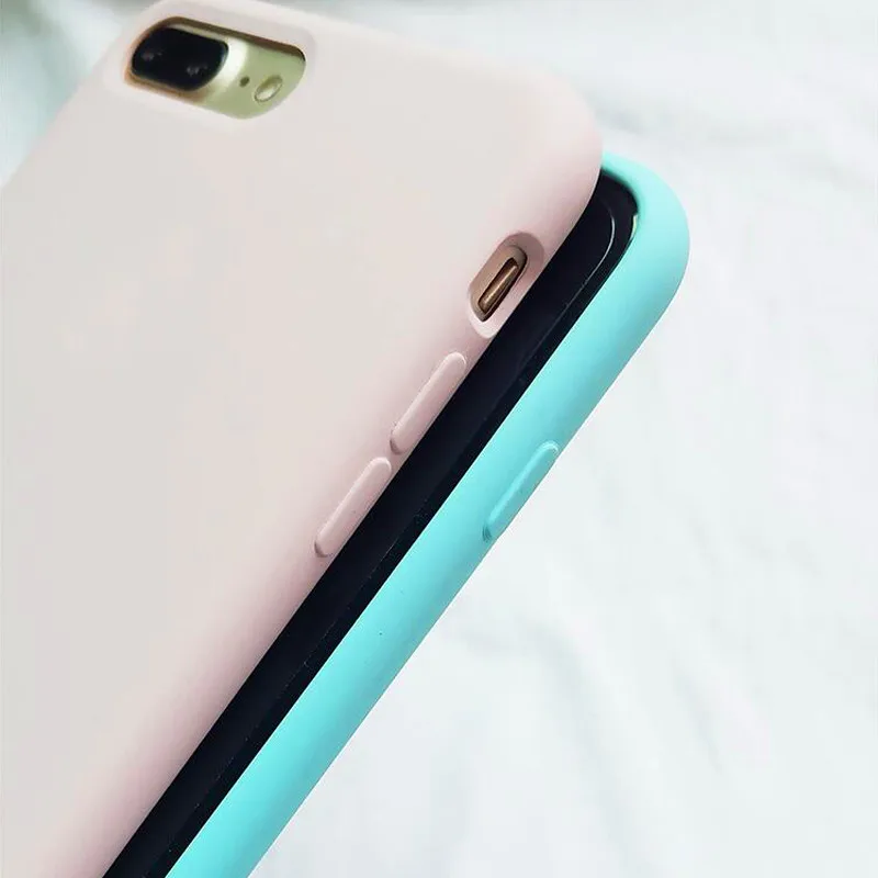 EPEVA оригинальный логотип силиконовый чехол для iphone X XR 7 8 Plus Жидкий iPhone XS MAX 6 6S plus 5 5S