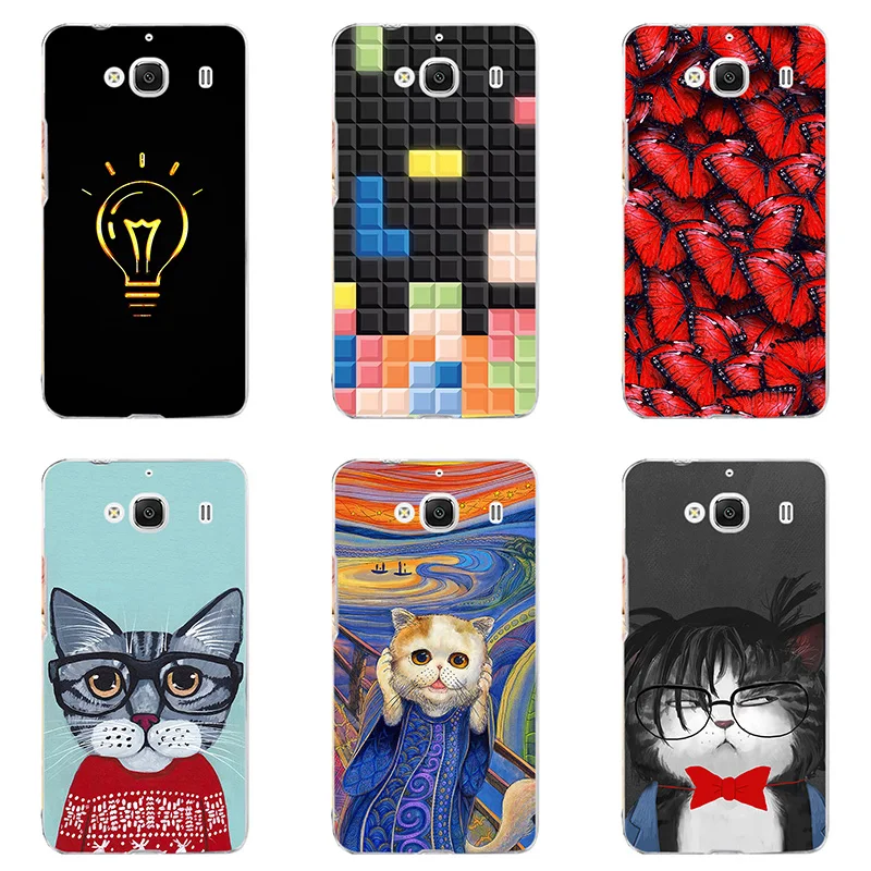 Для Xiaomi Redmi 2/2A чехол твердый пластиковый на заднюю панель чехлы с абстрактным
