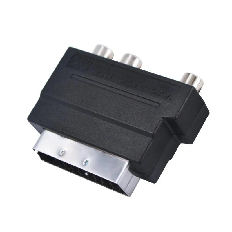 New Arrival Hot Selling RGB Scart to Composite RCA S-Video AV TV Audio Adapter Brand Wholesale | Электроника