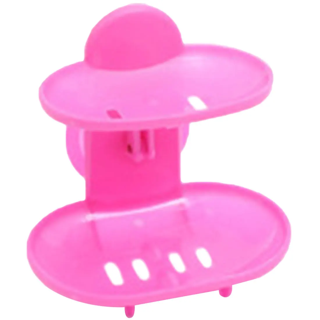 Pink Стойка для хранения кружек для мыла Кронштейн Держатель для мыла двойная мыльница кухонный инструмент Аксессуары для ванной комнаты - Цвет: Pink