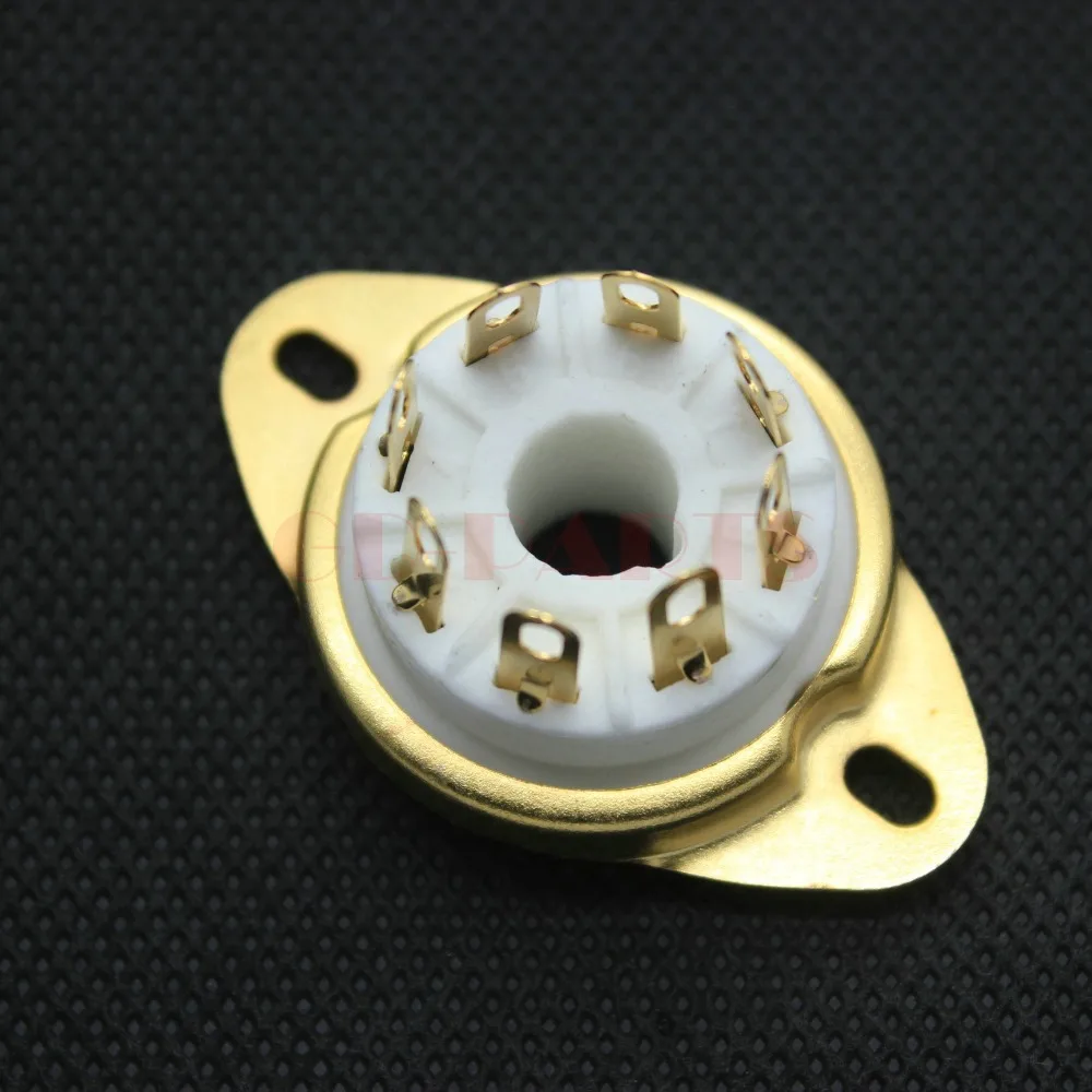 Универсальное позолоченное Крепление Шасси 10 шт. 8-контактный K8A Octal Ceramictube socket ДЛЯ