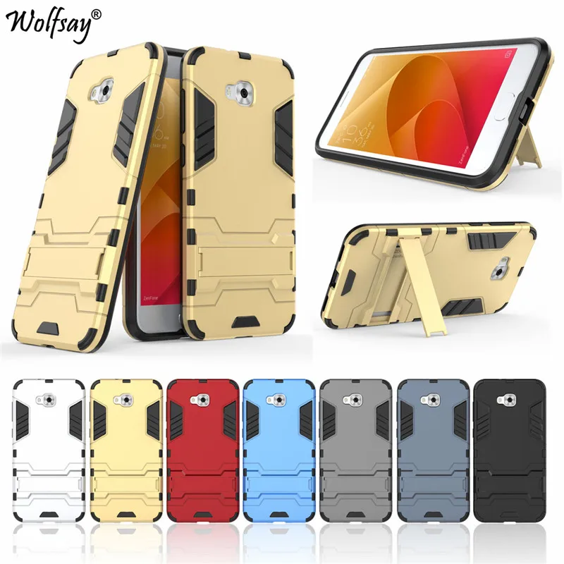 Чехол Wolfsay Capa Asus Zenfone 4 Selfie ZD553KL роскошный резиновый ЖЕСТКИЙ чехол для телефона Coque