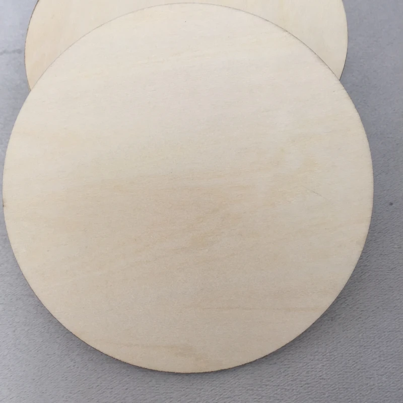 

set of 20 pcs circle round blank wood coasters for drink wedding coasters Circle Laser Cut Natural Wood Cutout