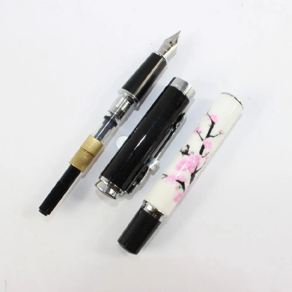 Adeeing элегантный Jinhao 8802 Сливовый цветок авторучка 18kgp|Перьевые ручки| |