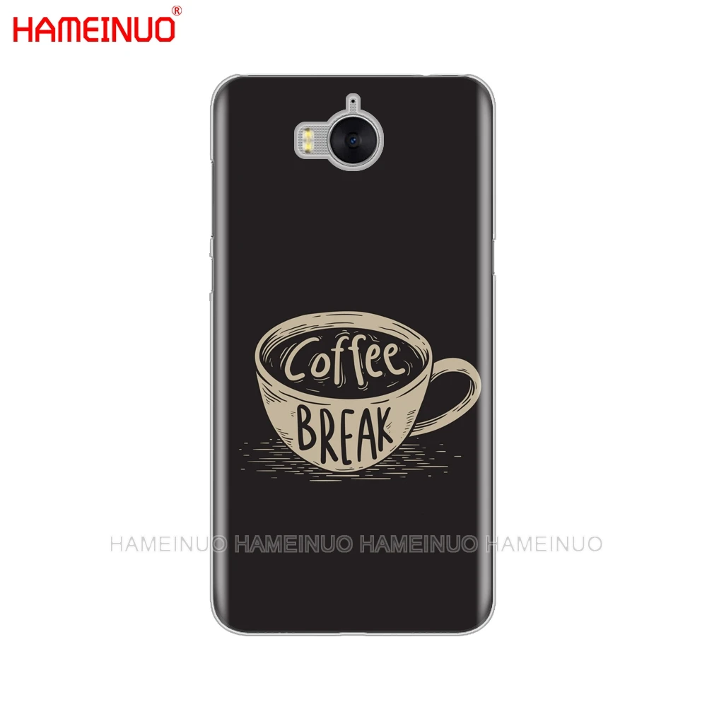 HAMEINUO кофейное время розовый сотовый телефон чехол для huawei honor 3C 4X 4C 5C 5X 6 7 Y3 Y6 Y5 2 II