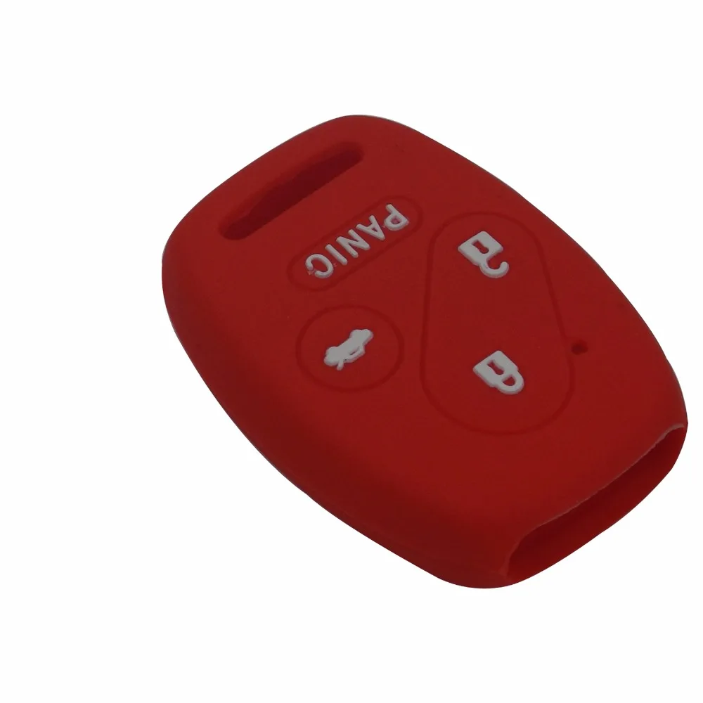 Силиконовый чехол для ключей на 3/4 кнопках Honda 2003 2008 2009 Accord CR V Civic Insight|key case for car|car key
