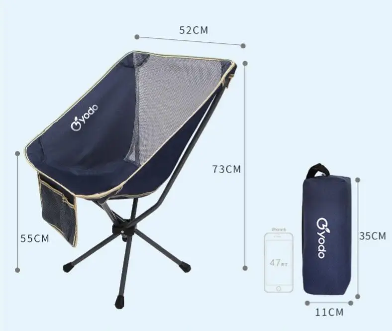 Fiyat Açık Taşınabilir Katlanır Sandalye Mini Kamp Balıkçı Taburesi Ay Sandalye Direktörü Tabure Kroki Sandalye Sırt çantası Katlanır Sandalye