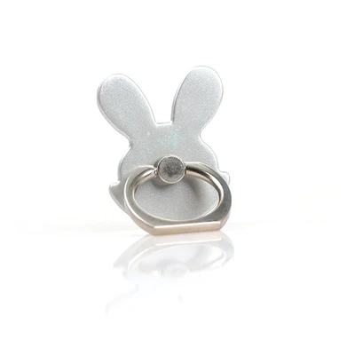 Sliver Rabbit Кольцо на палец, подставка для мобильного телефона, смартфона, держатель для iPhone X, 8, 7, 6, 6S Plus, 5S, смартфон, IPAD, MP3, автомобильный держатель, подставка для samsung - Цвет: Sliver Rabbit