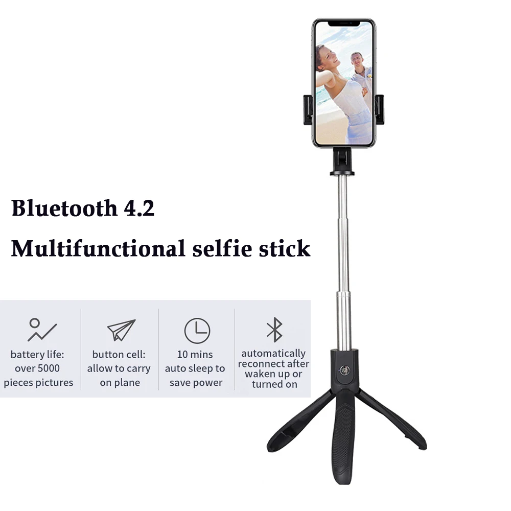 YUNAO K06 Bluetooth беспроводной пульт дистанционного управления селфи палка штатив телефон селфи палка отдельный пульт дистанционного управления Bluetooth телефон фото