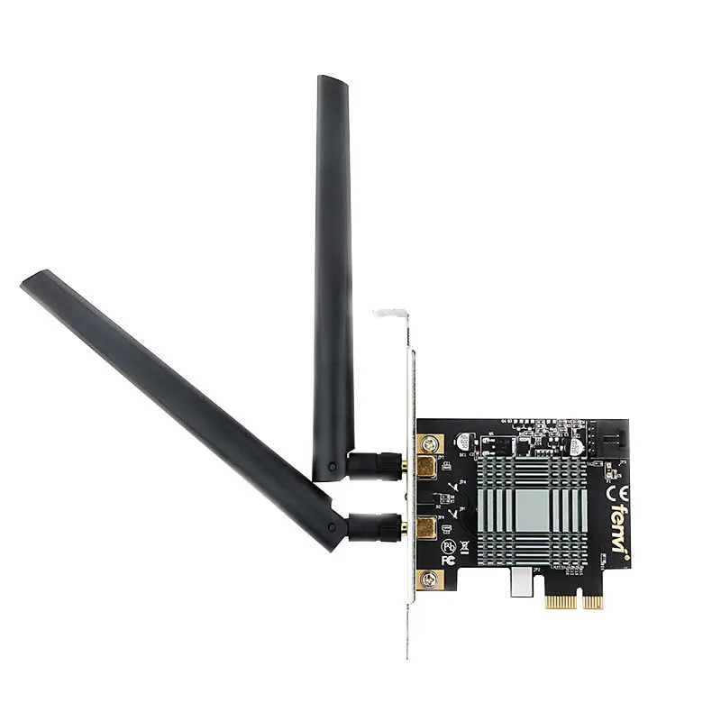 Black Fenvi беспроводной-AC Pci Express Wifi адаптер с Intel 9260 Dual Band 1730 Мбит/с Bluetooth 5,0 802.11ac Wi-Fi карта для настольных ПК - Цвет: Black