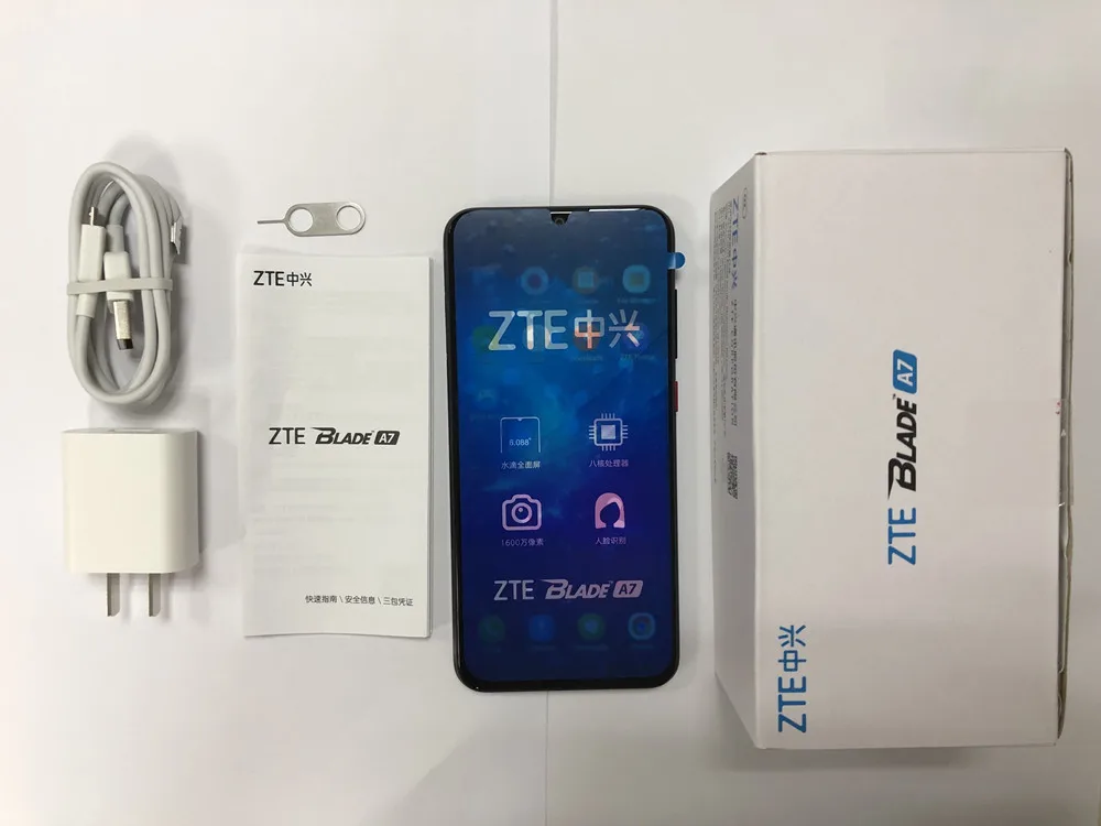 Мобильный телефон zte Blade A7 Helio P60, четыре ядра, Face ID, 6,088 дюймов, TFT, 1560*720, gps, 16,0 Мп+ 5,0 МП, камера, 4G, LTE, смартфон