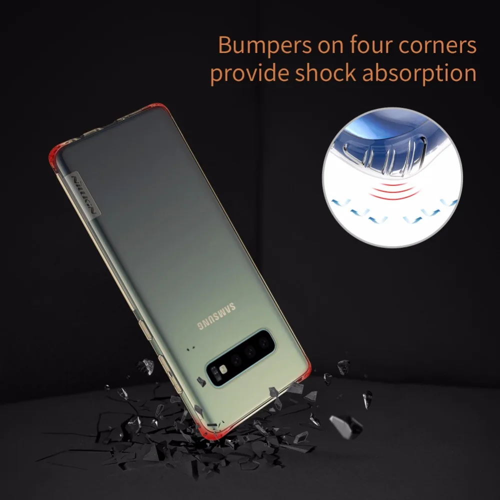 

Case For Samsung Galaxy S10 Plus S10e Lite Nillkin Nature soft TPU clear Transparent Back Cover For Samsung S10 /S10 Plus /S10e