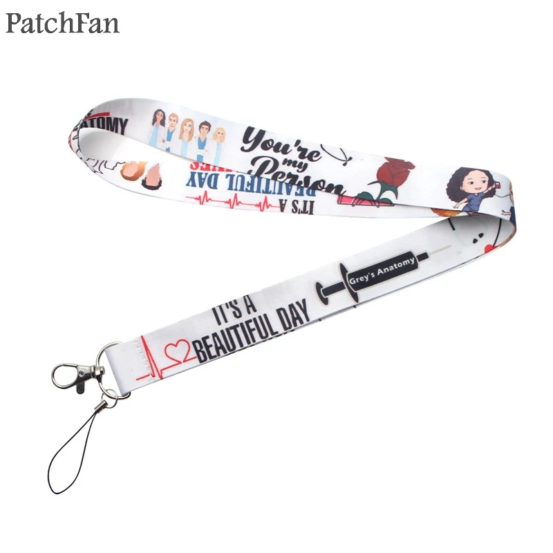 Patchfan сериал Анатомия страсти Брелок Для Ключей Талреп лямки лента шейный ремешок