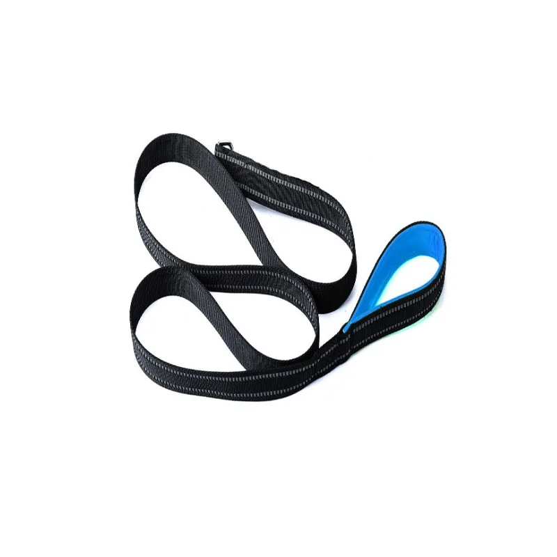 Leash Blue Прочный ошейник для собак с ручками для собак, для тренировок, ходьбы, бега, походов, ошейник собачий со светоотражателем, ошейник, поводок, маленький средний La - Цвет: Leash Blue