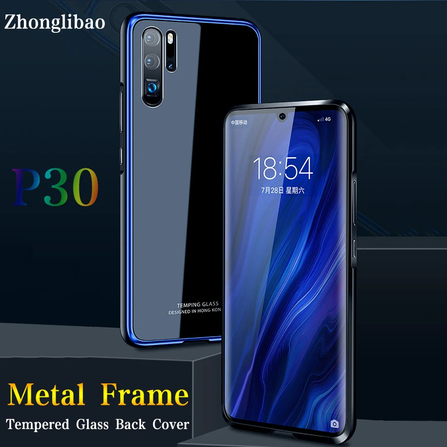 Металлический Чехол-Бампер для Huawei P30 Pro 2019 роскошная оправа из сплава с покрытием