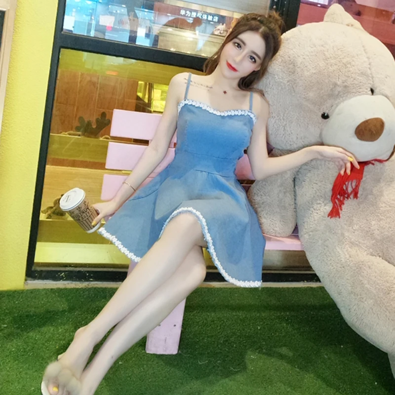 

Женское Ковбойское платье на тонких бретелях Mori Girl, элегантное приталенное платье на лето 2019