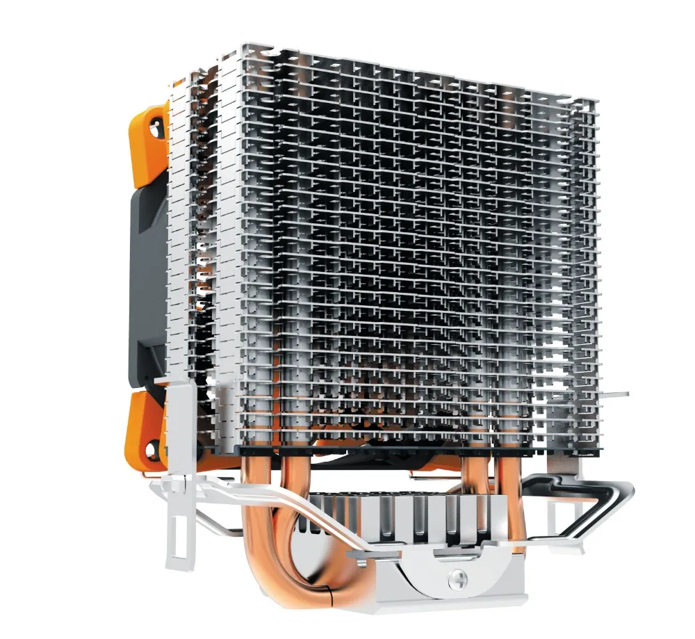 Кулер для процессора PCcooler 2 тепловых трубки 4pin 8 см ШИМ тихий вентилятор