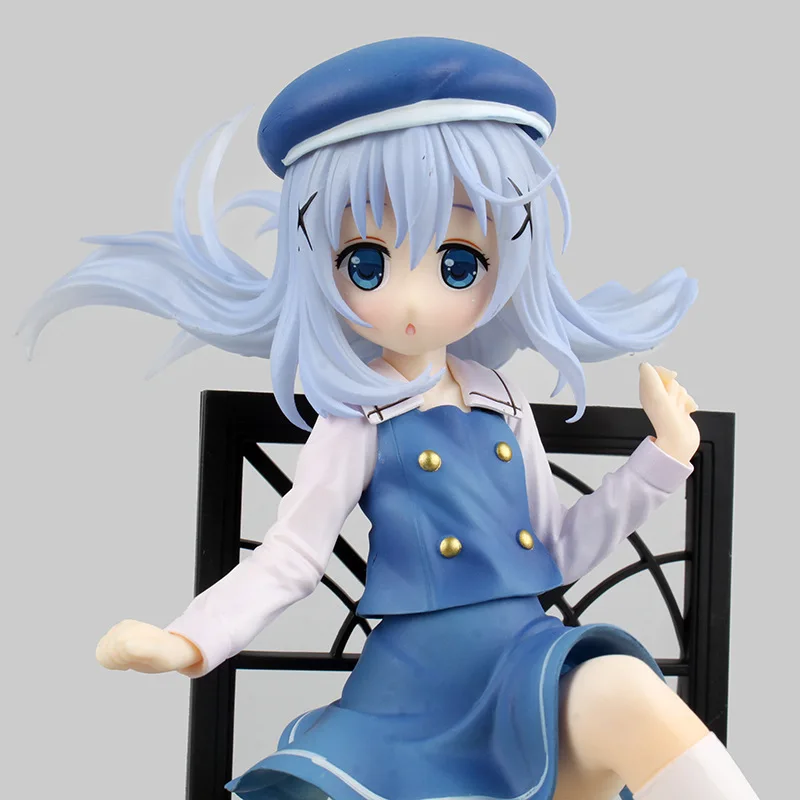 Chino Kafuu Coniglio Casa Giapponese аниме фигурка ПВХ Модель Коллекция экшн и игрушка Per Il Natale/Regalo