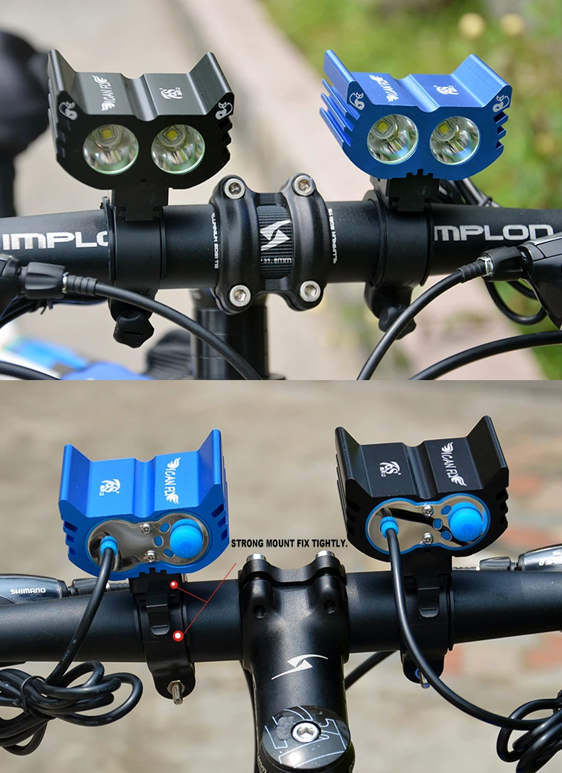 Велосипедные фары 2400 люмен 2x XM R/T/L R3/T6/L2 светодиодный фонарик для езды на