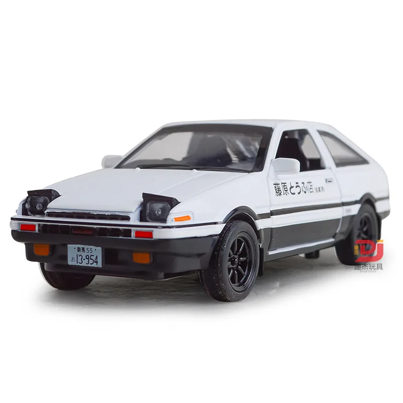 Игрушечный автомобиль INITIAL D AE86 Металлический Автомобиль из сплава с имитацией