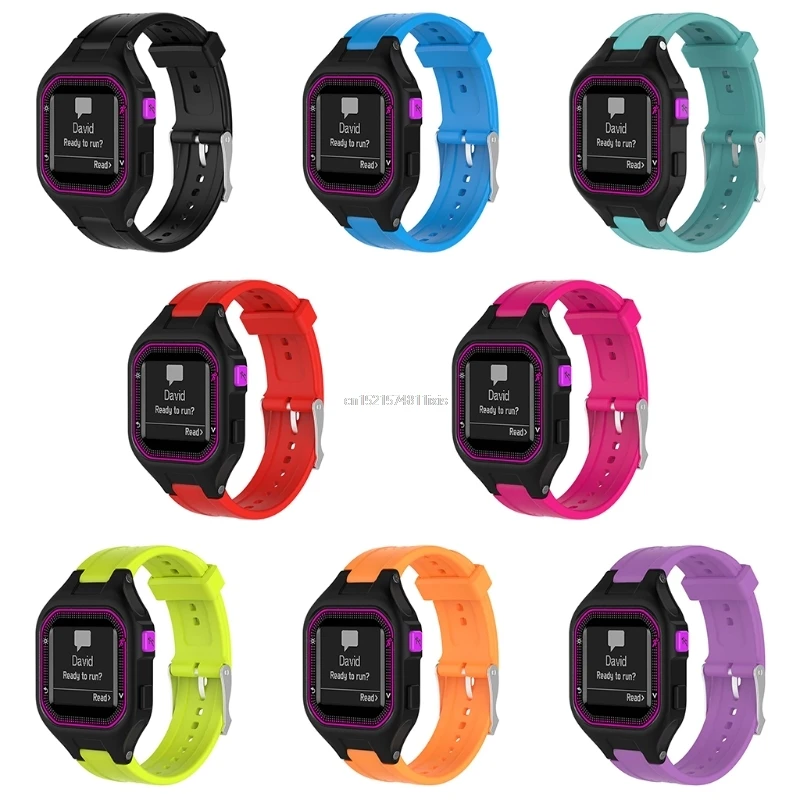 Сменный силиконовый наручный ремешок с инструментами для часов Garmin Forerunner 25