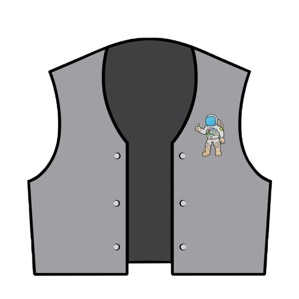 SPACE EXPLORER embroidery patches custom DIY your own design badges chest size clothing kids for jacket mini decoration | Дом и сад