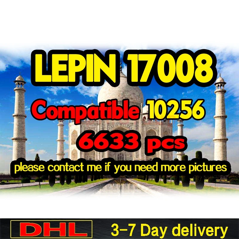 LP 17004 Лондонский мост 17005 Биг Бен башня 17001 17008 Tai Mahal 17011 Статуя Свободы строительный блок кирпич