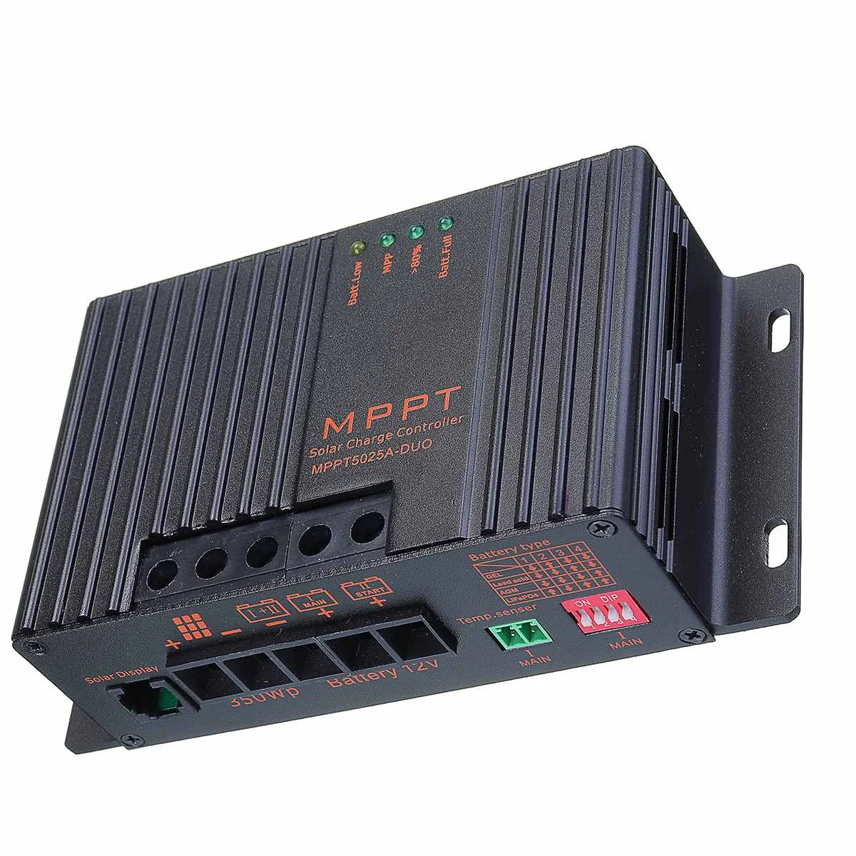 MPPT5025A-DUO MPPT 25A 12V Солнечный контроллер заряда с ЖК-солнечным регулятором для солнечного зарядного устройства