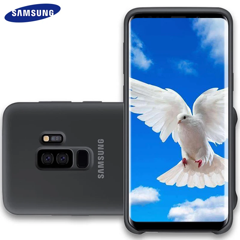 Силиконовый чехол для Samsung S9 S 9 Plus 100% оригинальный чехол-накладка 360 роскошный