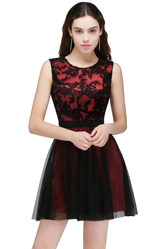 Vestido de Festa Longo настоящие фото кружевные аппликации недорогие вечерние платья длинное вечернее платье - Цвет: short burgundy