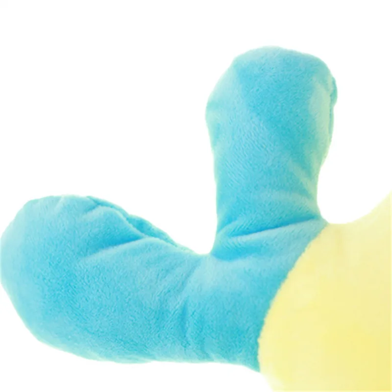 Лоскутная разноцветная мультяшная кукла 35 см с пузырьковой рыбой плюшевая