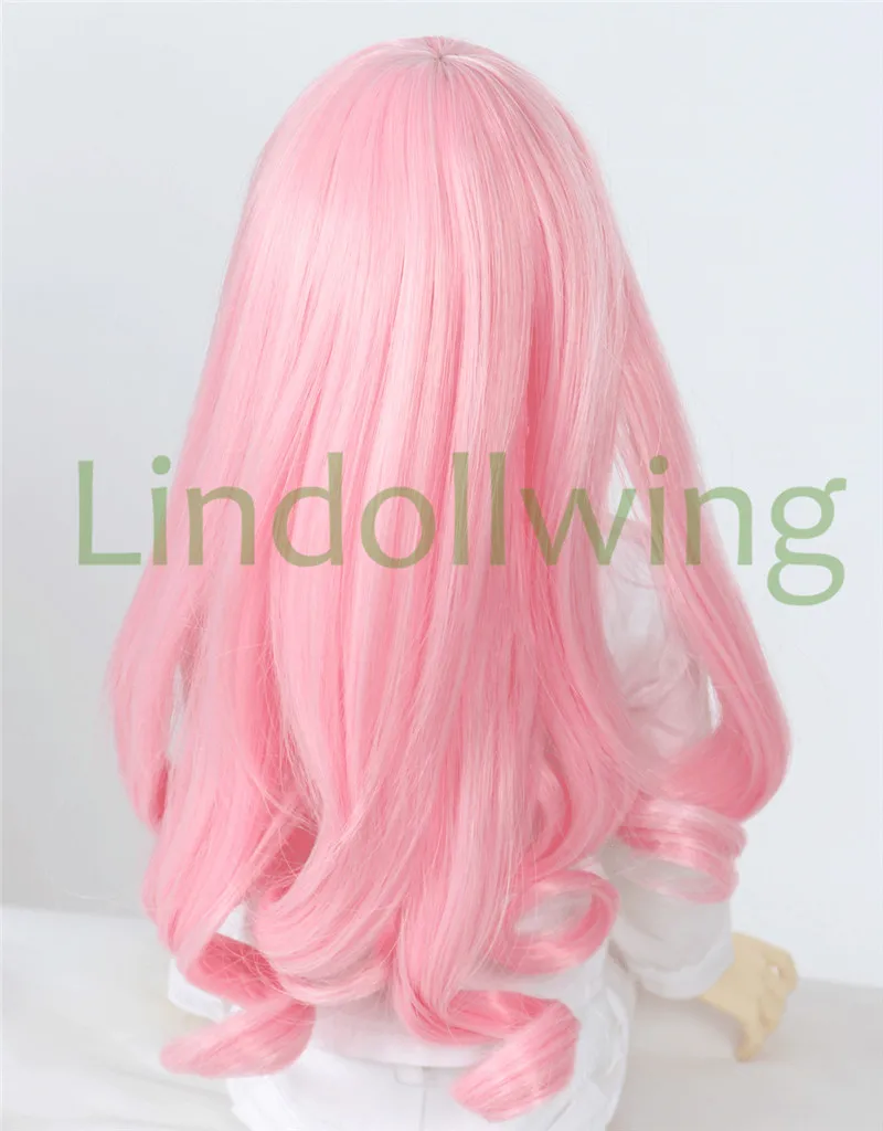 1/3 парик для шарнирной куклы Pullip Dal DD SD LUT Dollfie кукол 8-9 дюймов Длинные розовые