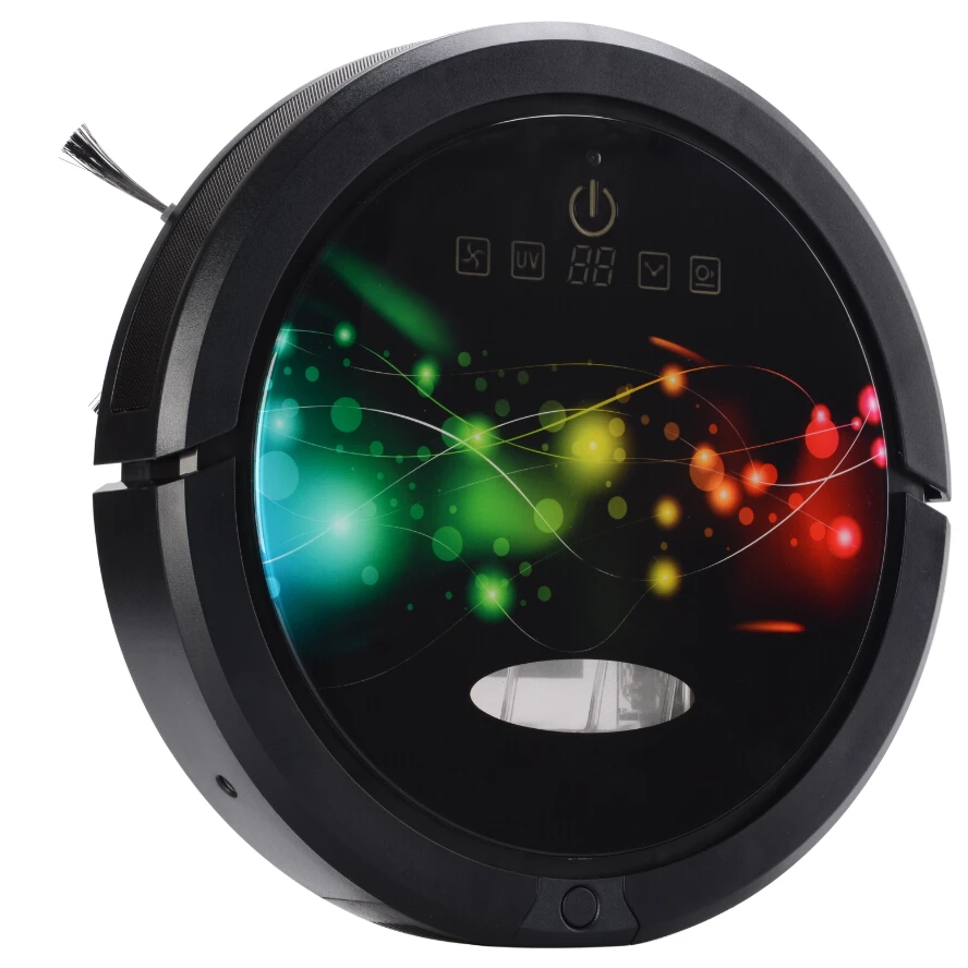 Робот пылесос с Wi Fi управлением на IOS и Android резервуаром для воды влажной сухой