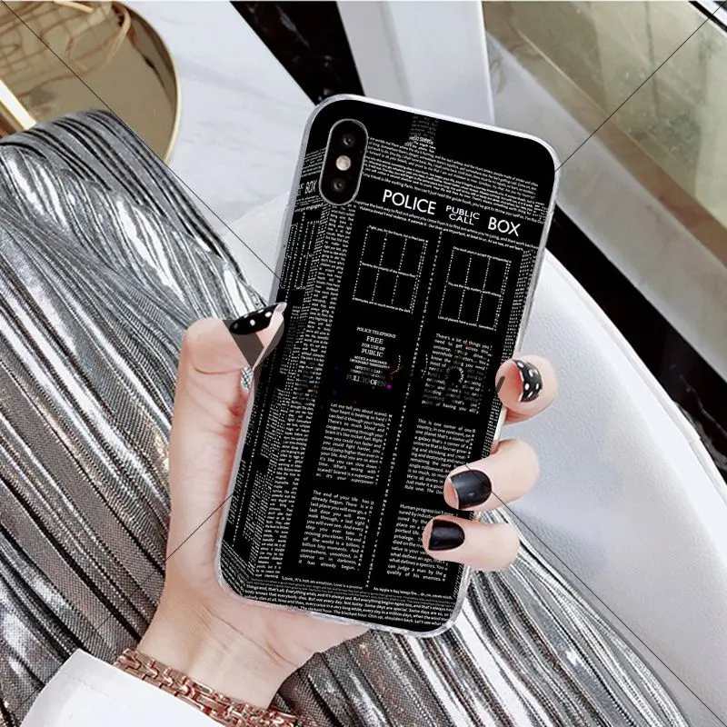 Yinuoda Tardis Box Doctor Who Customer High Quality Phone Case for Apple iPhone 8 7 6 6S Plus X XS MAX 5 5S SE XR Cellphones | Мобильные