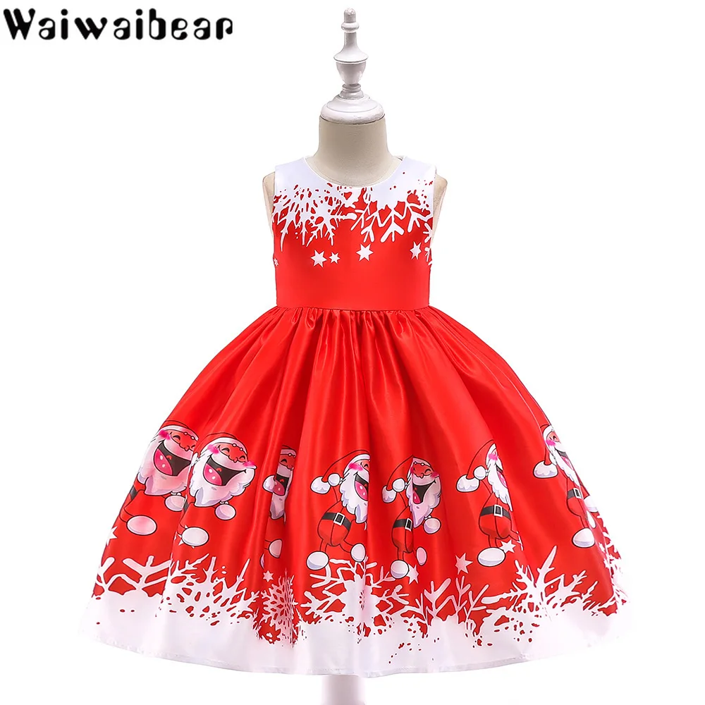 Baby Kids Dresses Christmas Dress Girls Short Sleeve Princess Ball Gown Clothes | Детская одежда и обувь