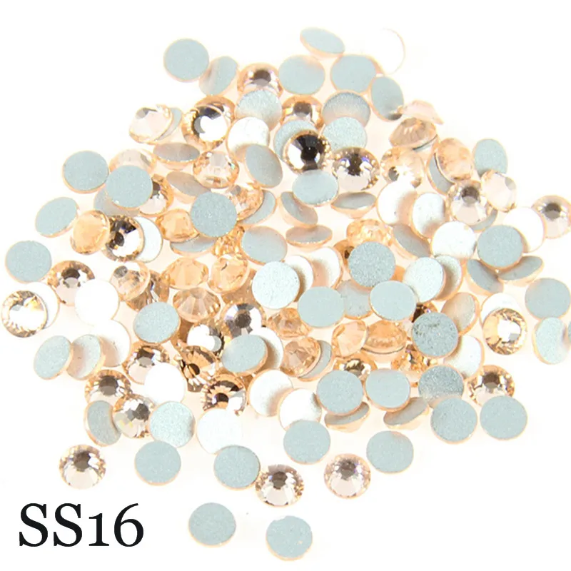 Champagne 1440pcs/lot SS16 Crystal Non Rhinestones For Nail Art Glass Strass Gem Stones Accessory DIY | Дом и сад