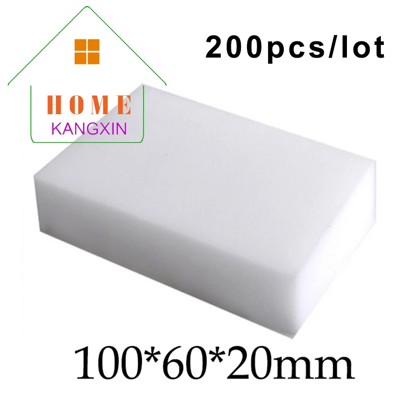 200pcs/lot white magic melamine sponge eraser kitchen cleaning cleaner Nano Magic Sponge Wholesale Supplier | Дом и сад