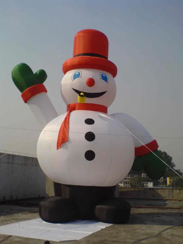 

Outdoor Large Christmas Inflatable Snowman Decorations Family Christmas Yard Art Decoration Snowman