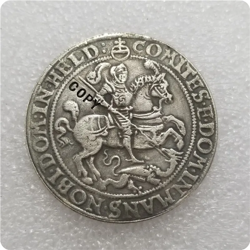 Медаль Mediaval 1/4 Thaler 1579 Masfeld Eisleben копия памятных монет Реплика коллекционные