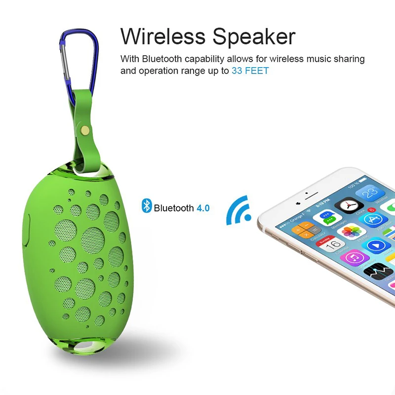 Мини Манго Беспроводной Bluetooth Динамик мг X1 открытый стерео Динамик с микрофоном крюк Портативный IP54 Водонепроницаемый Поддержка звонок по громкой связи